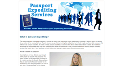 Desktop Screenshot of passportexpeditingservices.com