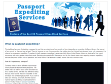 Tablet Screenshot of passportexpeditingservices.com